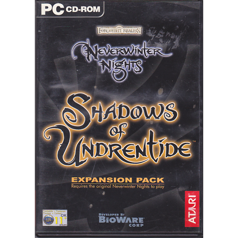 Neverwinter nights Shadows of Undrentide PC